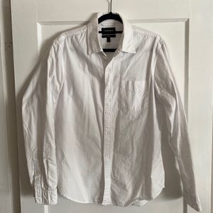 Bonobos Button Down Dress Shirt Tailored Fit Large White